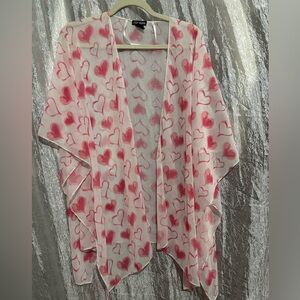 Steve Madden Pink Heart Sweater